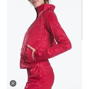 JUICY COUTURE Logo Embossed Tricot Jacket